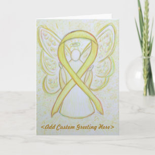 Carte de voeux personnalisée Angel de ruban de sen