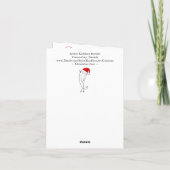 Carte de voeux personnalisée aux cerfs de Noël (Dos)