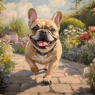Carte de vœux personnalisée avec Bouledogue França