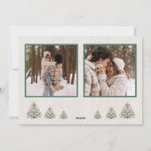 Carte de vœux personnalisée avec photos (Dos)