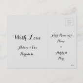 Carte de vœux personnalisée avec typographie de ta (Dos)