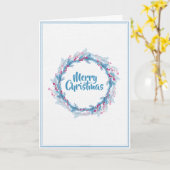 Carte de vœux personnalisée avec une simple compos (Fleur jaune)