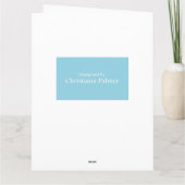 Carte de voeux personnalisée - Cherry Blossom (Dos)