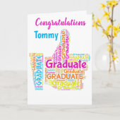 Carte de voeux personnalisée colorée (Fleur jaune)