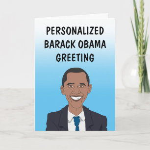 Carte de vœux personnalisée de Barack Obama