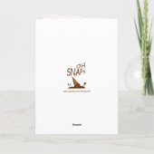 Carte de voeux personnalisée de crème glacée de jo (Dos)