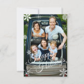 Carte de voeux personnalisée de Fête de neige (Devant)