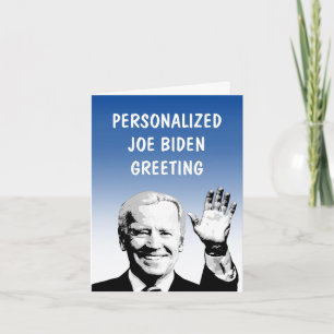 Carte de vœux personnalisée de Joe Biden