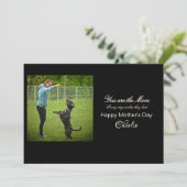 carte de voeux personnalisée de la meilleure maman (Debout devant)