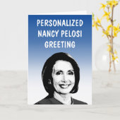 Carte de vœux personnalisée de Nancy Pelosi (Fleur jaune)