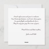 Carte de vœux personnalisée de Noël Chickadee hive (Dos)