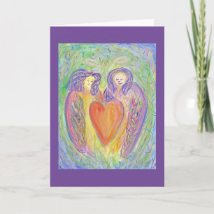 Carte de voeux personnalisée des Anges Gardiens Am