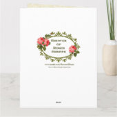 Carte de voeux personnalisée en or (Dos)