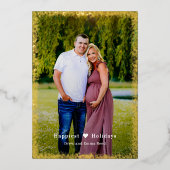 Carte de voeux personnalisée FOIL brillant (Recto)