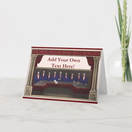 Carte de voeux personnalisée Hand Bell (Devant)
