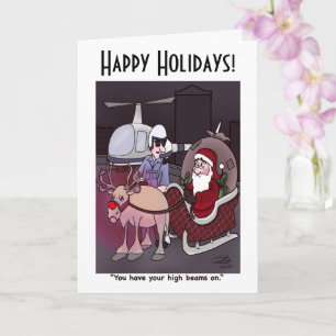 Carte de voeux personnalisée hautes poutres