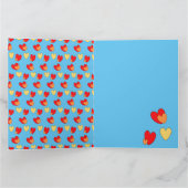 Carte de vœux personnalisée Hearts pour la Saint-V (Intérieur)