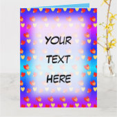 Carte de vœux personnalisée Hearts pour la Saint-V (Fleur jaune)