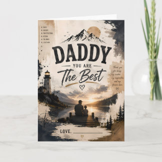Carte de vœux personnalisée Héros Papa