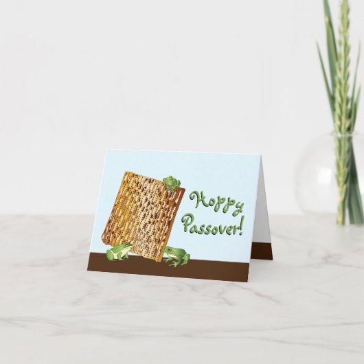 Carte de voeux personnalisée Hoppy Passover (Devant)