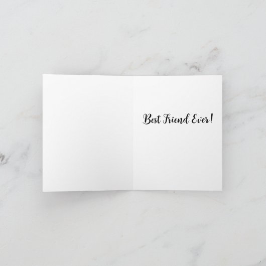 Carte de vœux personnalisée Iris Violet et Blanc (Intérieur)