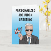 Carte de voeux personnalisée Joe Biden (Fleur jaune)