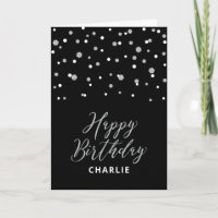 Carte de vœux personnalisée Joyeux Anniversaire Si