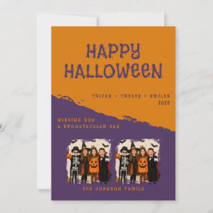 Carte de vœux personnalisée Joyeux Halloween