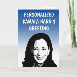 Carte de vœux personnalisée Kamala Harris