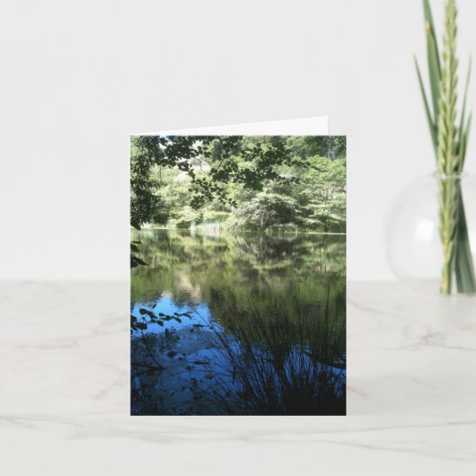 Carte de vœux personnalisée Lac Calme (Devant)