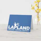 Carte de voeux personnalisée LAPLAND (Fleur jaune)