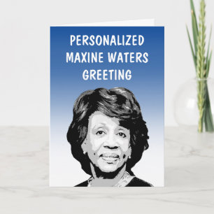 Carte de vœux personnalisée Maxine Waters
