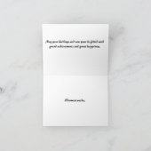 Carte de vœux personnalisée modèle de saison (Intérieur)