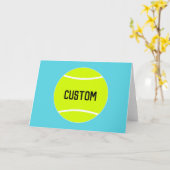 Carte de voeux personnalisée Nom/Texte du joueur d (Fleur jaune)
