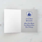 Carte de voeux personnalisée paramédicale certifié (Intérieur)
