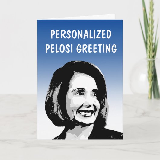 Carte de vœux personnalisée Pelosi (Devant)
