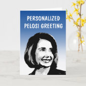 Carte de vœux personnalisée Pelosi (Fleur jaune)
