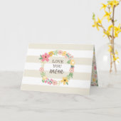 Carte de voeux personnalisée pour la fête des mère (Fleur jaune)