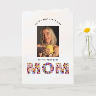 Carte de vœux personnalisée pour la fête des mères
