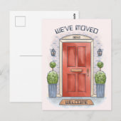 CARTE DE VOEUX PERSONNALISÉE POUR LA PORTE D'ENTRÉ (Devant / Derrière)