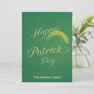 Carte de vœux personnalisée pour la Saint-Patrick