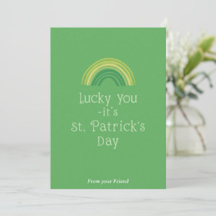 Carte de vœux personnalisée pour la Saint-Patrick