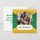 Carte de vœux personnalisée pour l'Aïd Moubarak is (Devant / Derrière)