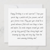 Carte de vœux personnalisée pour l'anniversaire de (Dos)