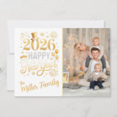 Carte de vœux personnalisée pour le Nouvel An avec (Devant)