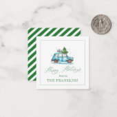 Carte de vœux personnalisée pour les fêtes (Devant/Arrière en situation)