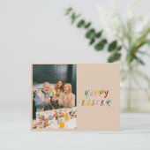 Carte de vœux personnalisée pour les vacances de P (Debout devant)