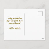 Carte de vœux personnalisée pour les vacances de P (Dos)