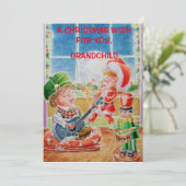 Carte de vœux personnalisée pour petits-enfants  (Debout devant)