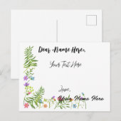 Carte de vœux personnalisée pour toutes occasions (Devant / Derrière)